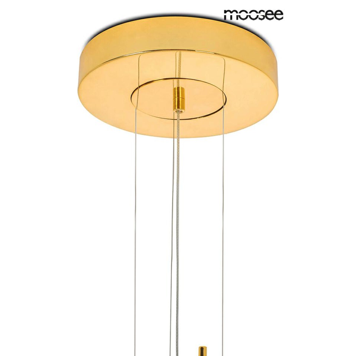Nowoczesna lampa wisząca Parrot MSE010100244 Moosee LED 11W 3000K złoty biały