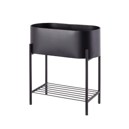 Kwietnik Valery Duo 40x19x45cm black, 40 x 19 x 45 cm