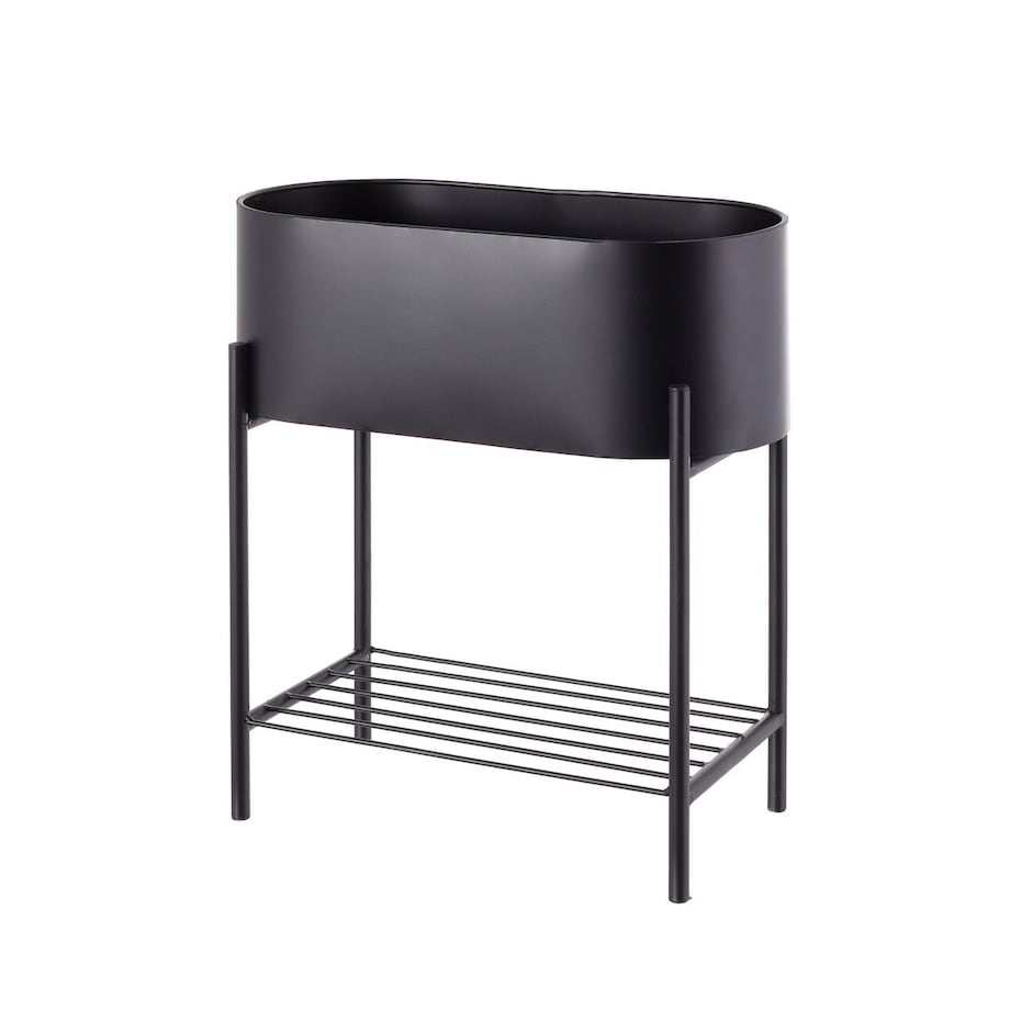 Kwietnik Valery Duo 40x19x45cm black, 40 x 19 x 45 cm
