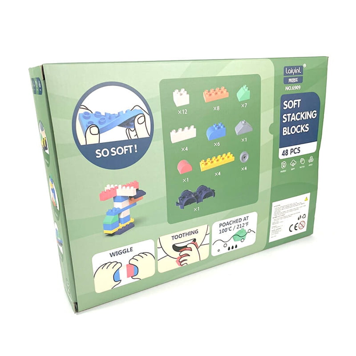 SOFT blocks - miękkie klocki konstrukcyjne 48 elementów