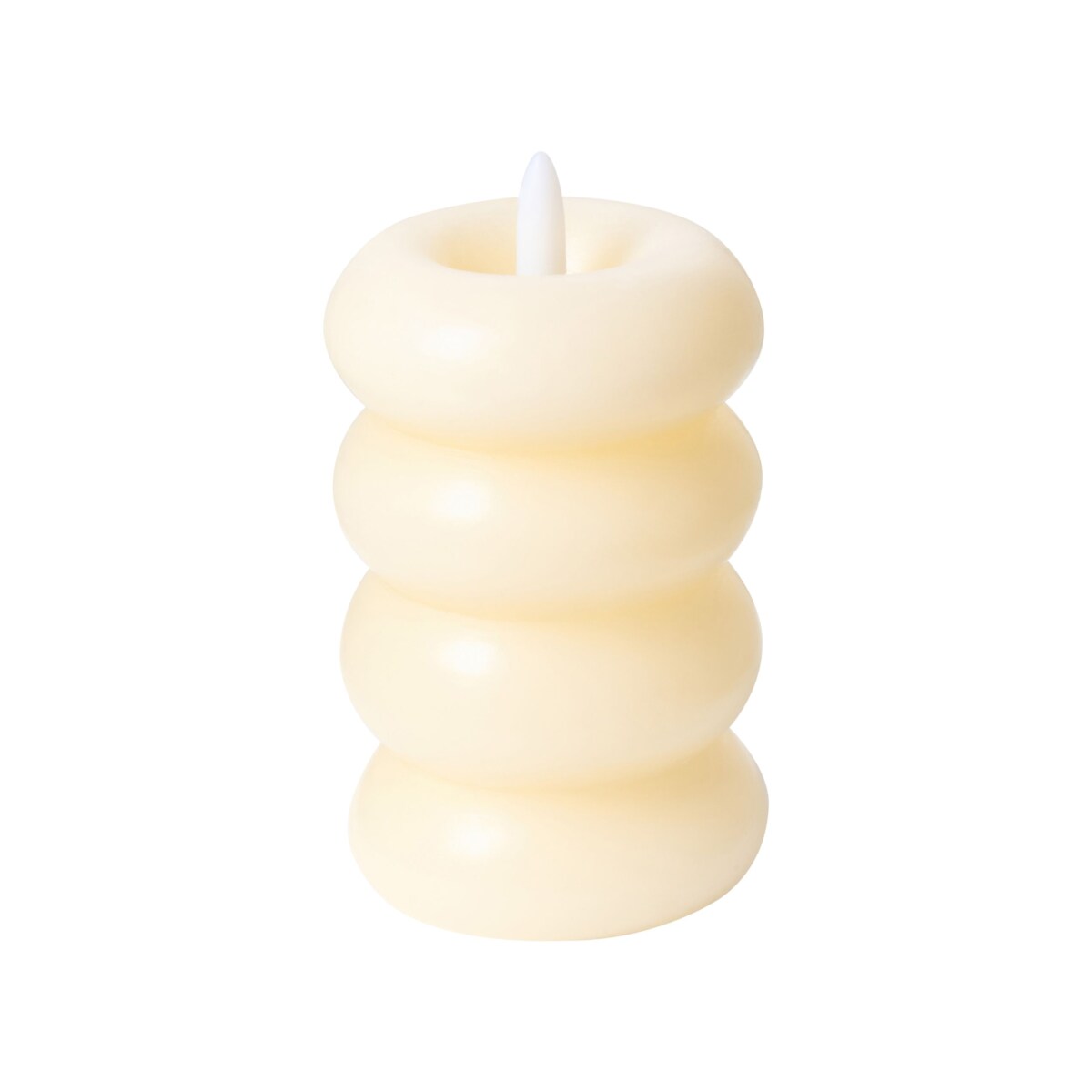 Zestaw 3 świec LED ETERNIS 5/8/11 cm Złamana biel