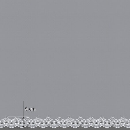 Firana na taśmie 300x245 biały ze wzorem