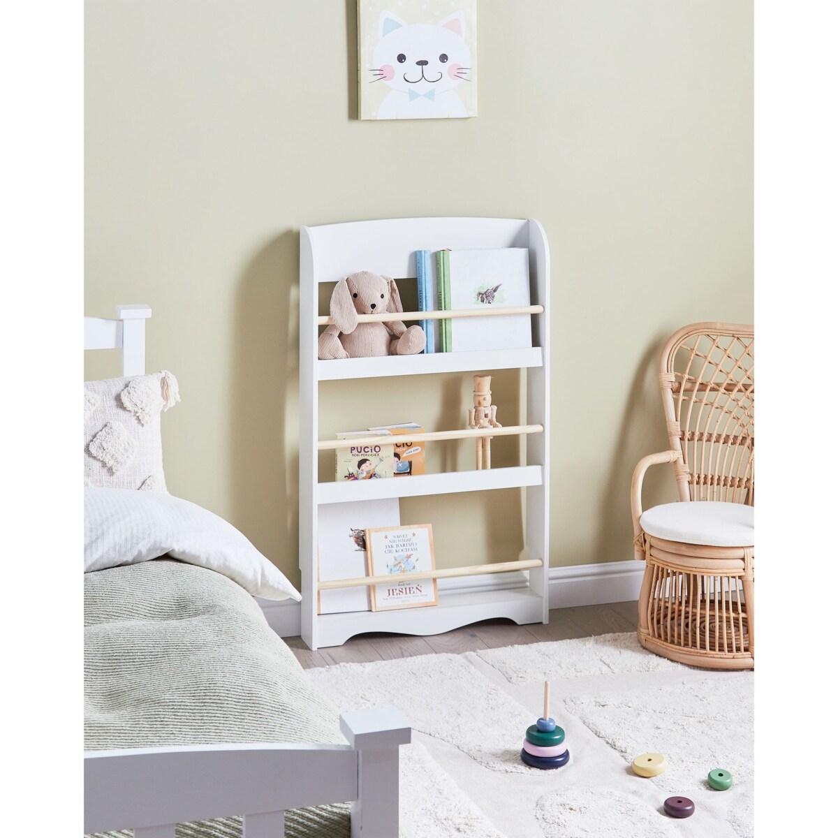 Regał ścienny MDF Biały LILOET