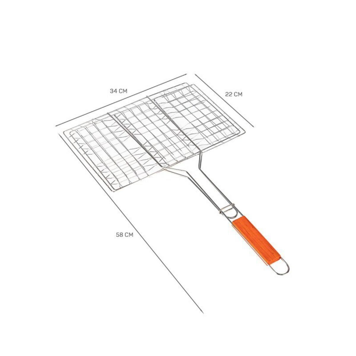 Ruszt Siatka Koszyk Do Grillowania Ryb E-6256