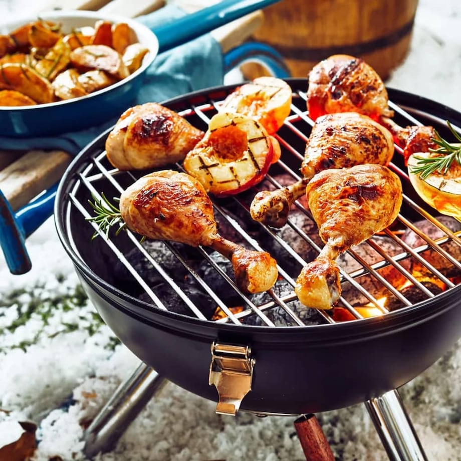 HI Mini grill kociołek, czarny