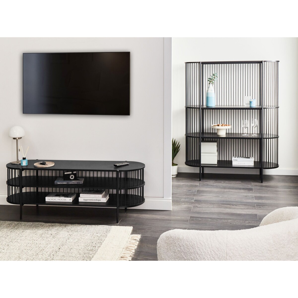 Szafka RTV BIRSON Czarny