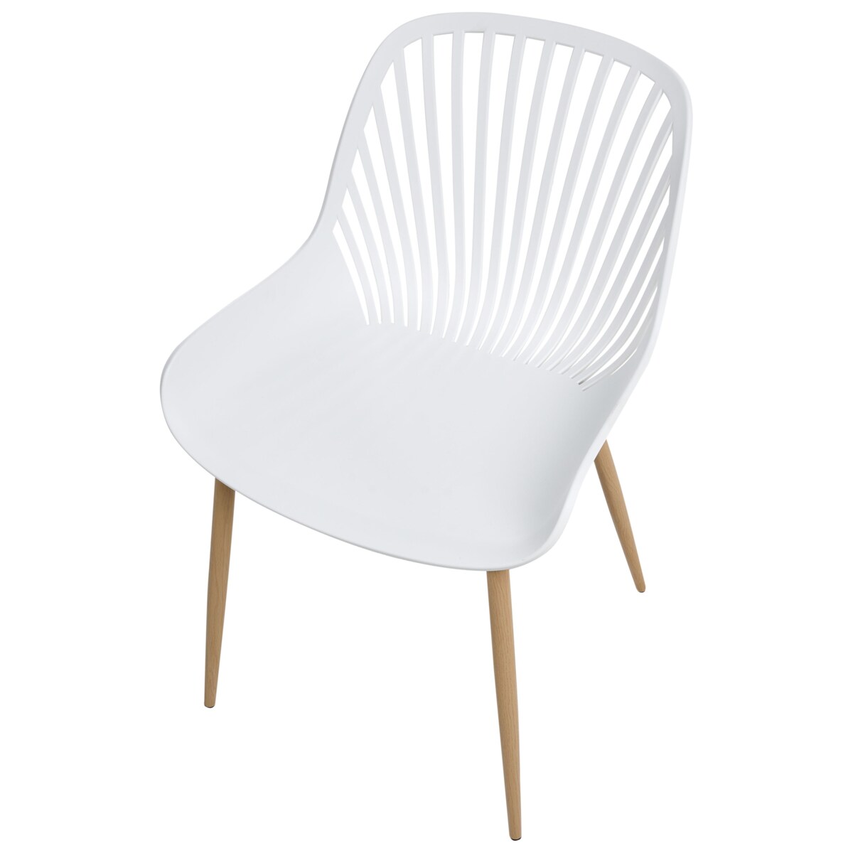 Zestaw 4 krzeseł do jadalni KLEVE Biały