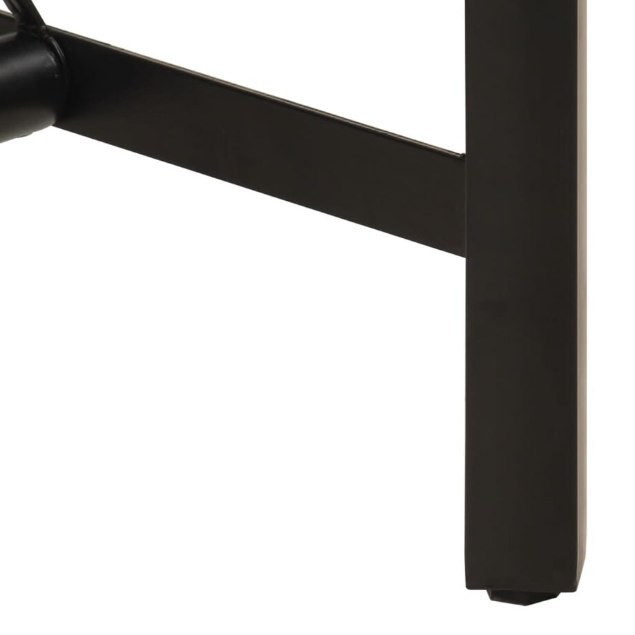 vidaXL Stolik barowy, 180x70x107 cm, lite drewno akacjowe i żelazo