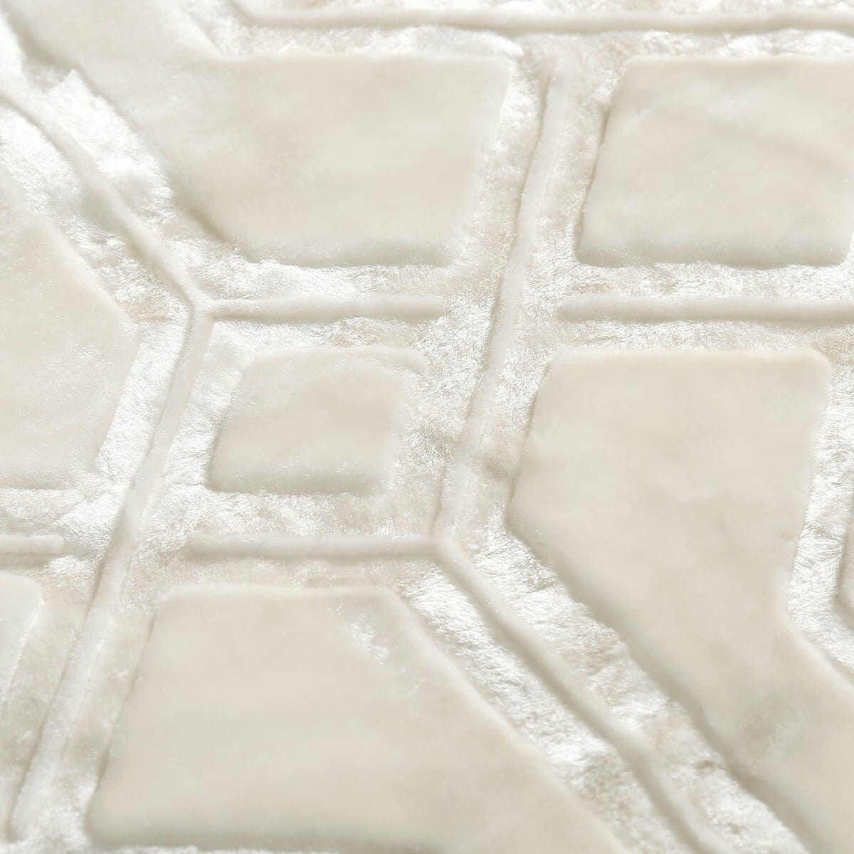 Gruby Kremowy Koc Akrylowy 160 x 200 Vito Narzuta Pled do Salonu Sypialni