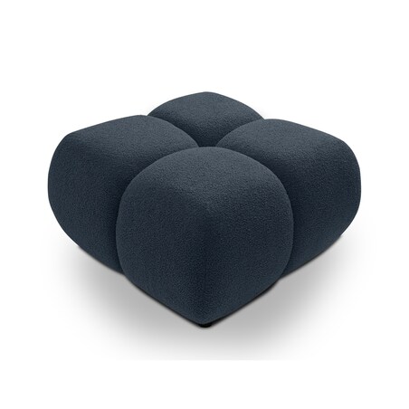 Pufa poczwórna PALIA - VII bouclé 43,5x72x72 granatowa