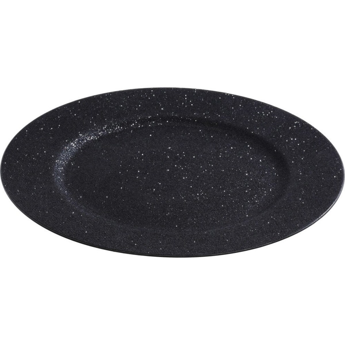 Talerz świąteczny z brokatem, Ø 33 cm