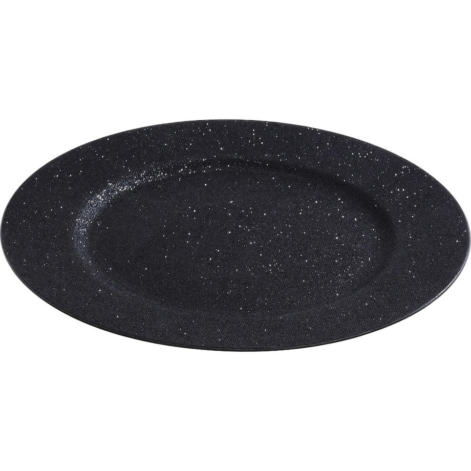 Talerz świąteczny z brokatem, Ø 33 cm