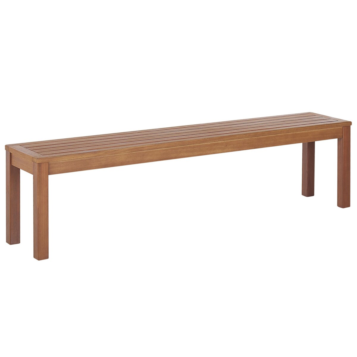 Zestaw ogrodowy eukaliptusowy stół i ławki naturalny MONSANO