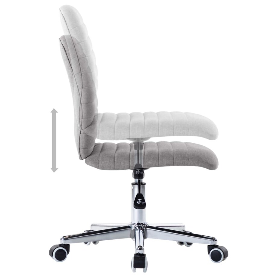 vidaXL Krzesła stołowe, 4 szt., jasnoszare, obite tkaniną