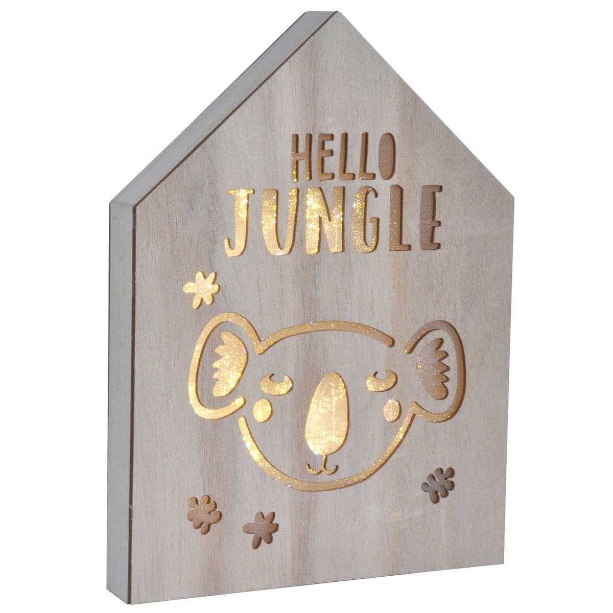 Dekoracja z podświetleniem LED, 20 x 27,5 cm, koala