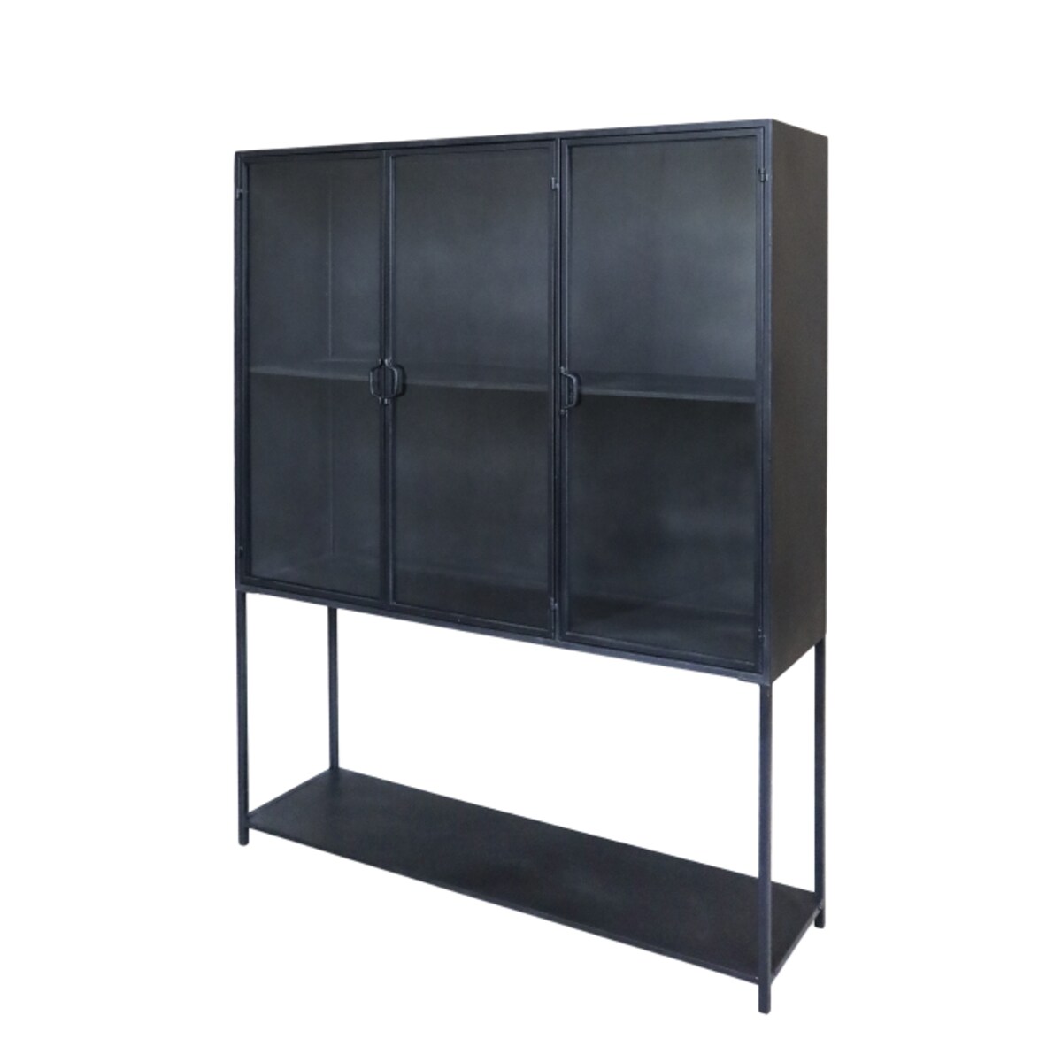 Witryna metalowa loftowa trzydrzwiowa 175x140x39,5 cm