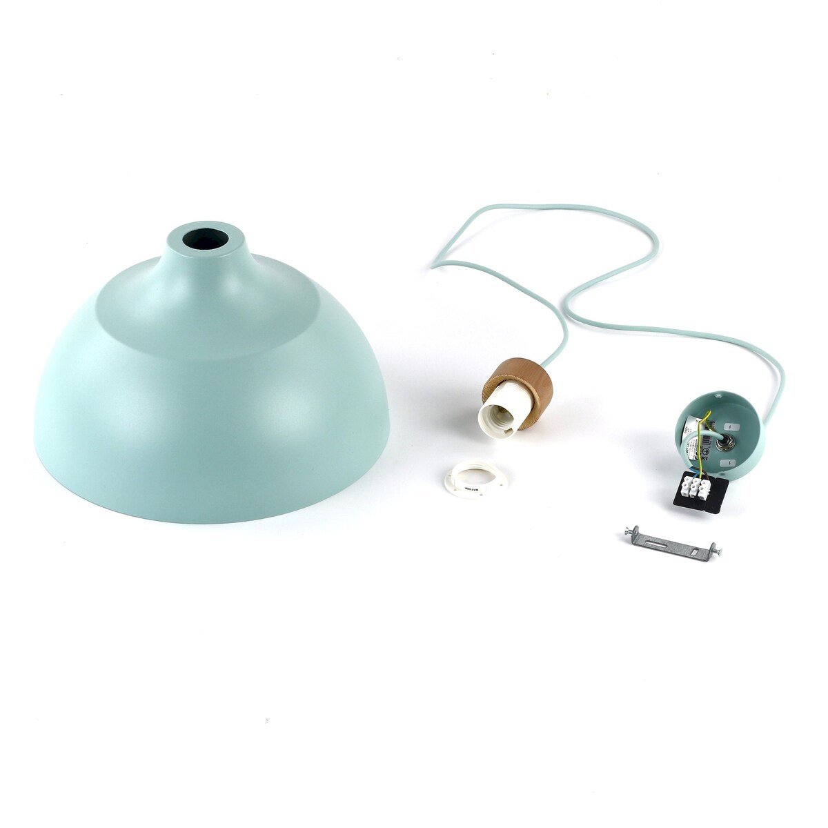 Lampa wisząca TK Lighting CAP MINT 5901 miętowa E27 34 cm do salonu, kuchni i jadalni