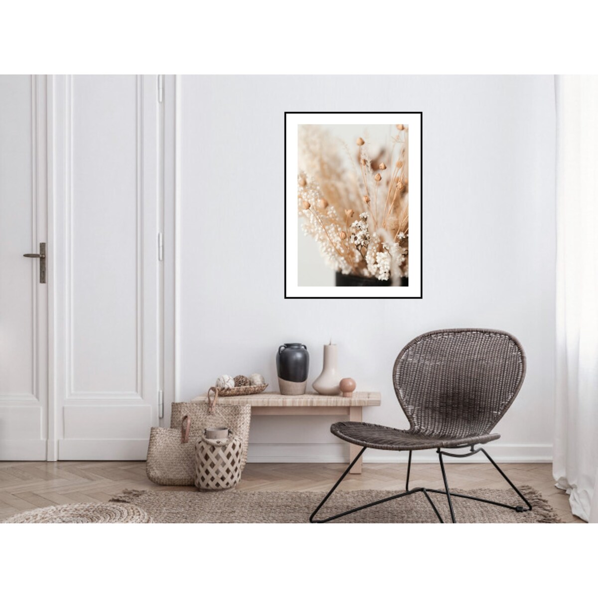 Poster Story, Plakat, Obraz - Suszony Bukiet Polnych Kwiatów, wymiary 30 x 42 cm