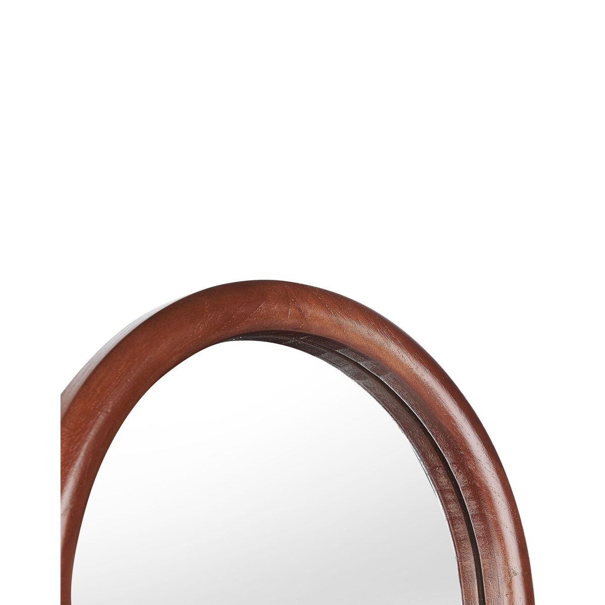 Lustro stojące 30 x 150 cm ciemne drewno CHELLES