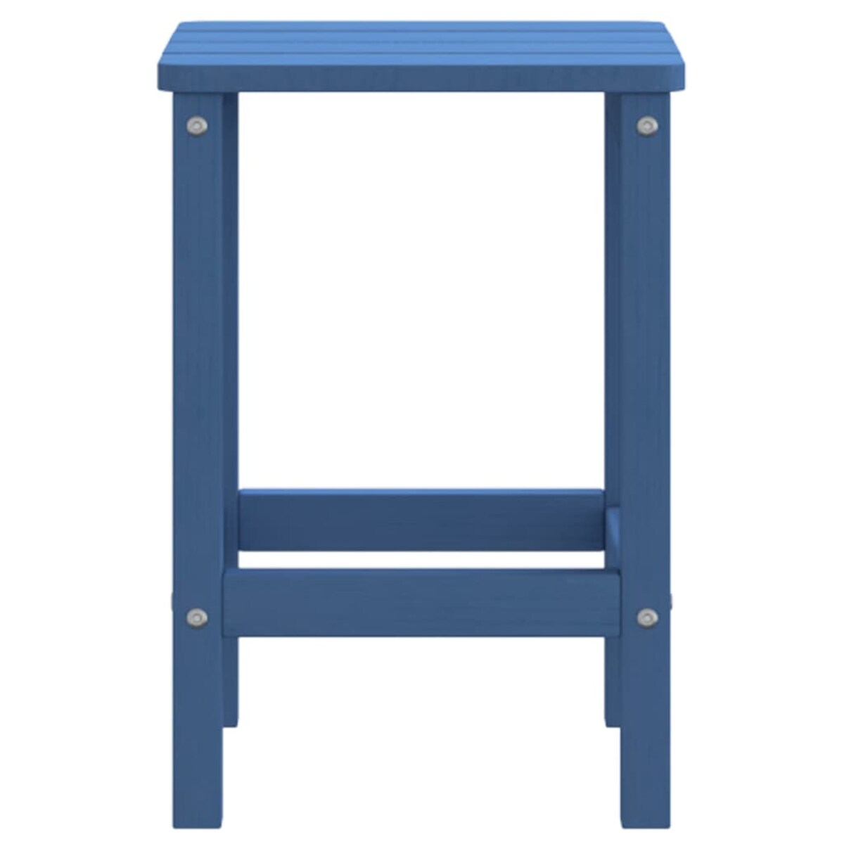vidaXL Stolik ogrodowy Adirondack, morski błękit, 38x38x46 cm, HDPE