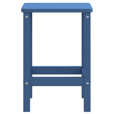 vidaXL Stolik ogrodowy Adirondack, morski błękit, 38x38x46 cm, HDPE