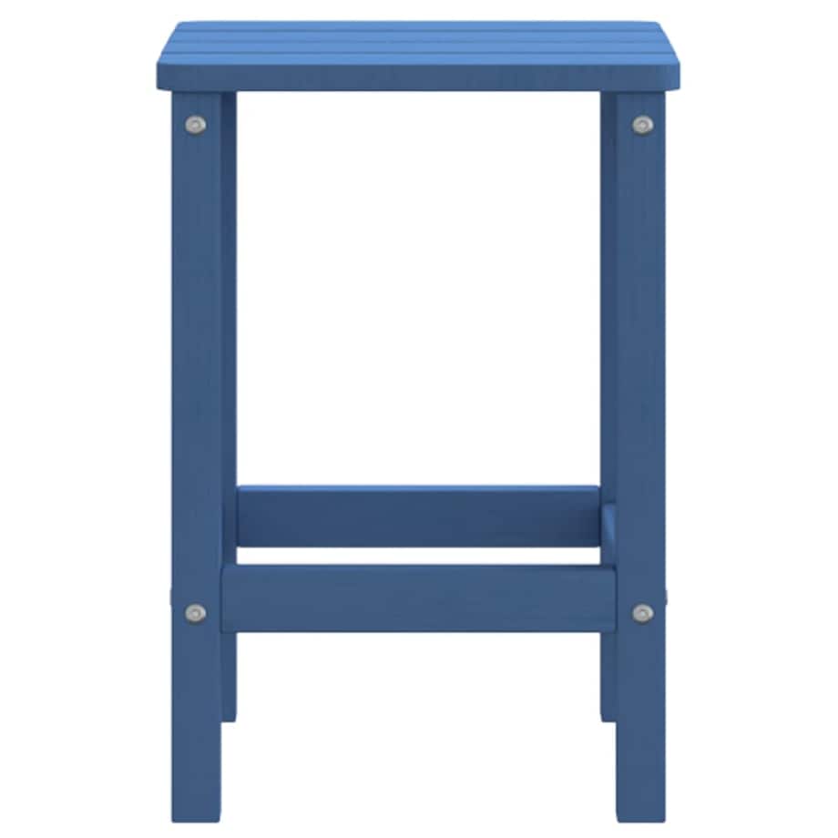 vidaXL Stolik ogrodowy Adirondack, morski błękit, 38x38x46 cm, HDPE