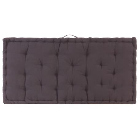 vidaXL Poduszki na podłogę lub palety, 2 szt., bawełniane, antracytowe