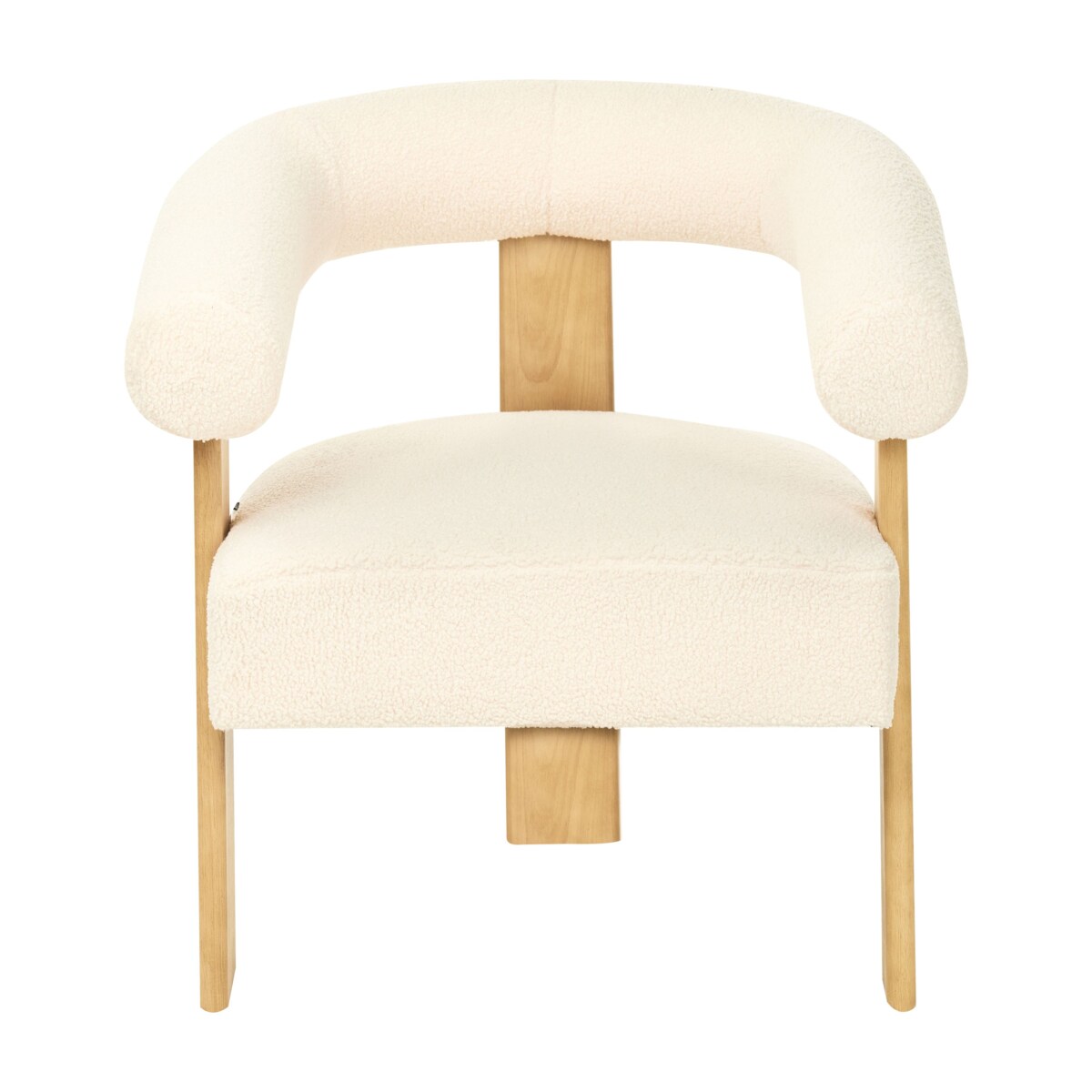 Fotel ILBRO Boucle Złamana biel