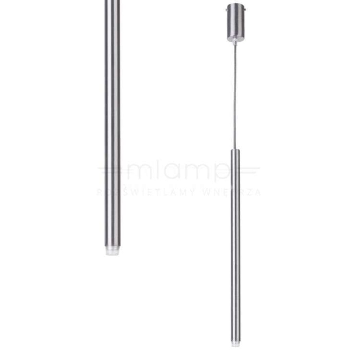 LAMPA wisząca SOPEL 33148 Sigma metalowa OPRAWA zwis tuba srebrna