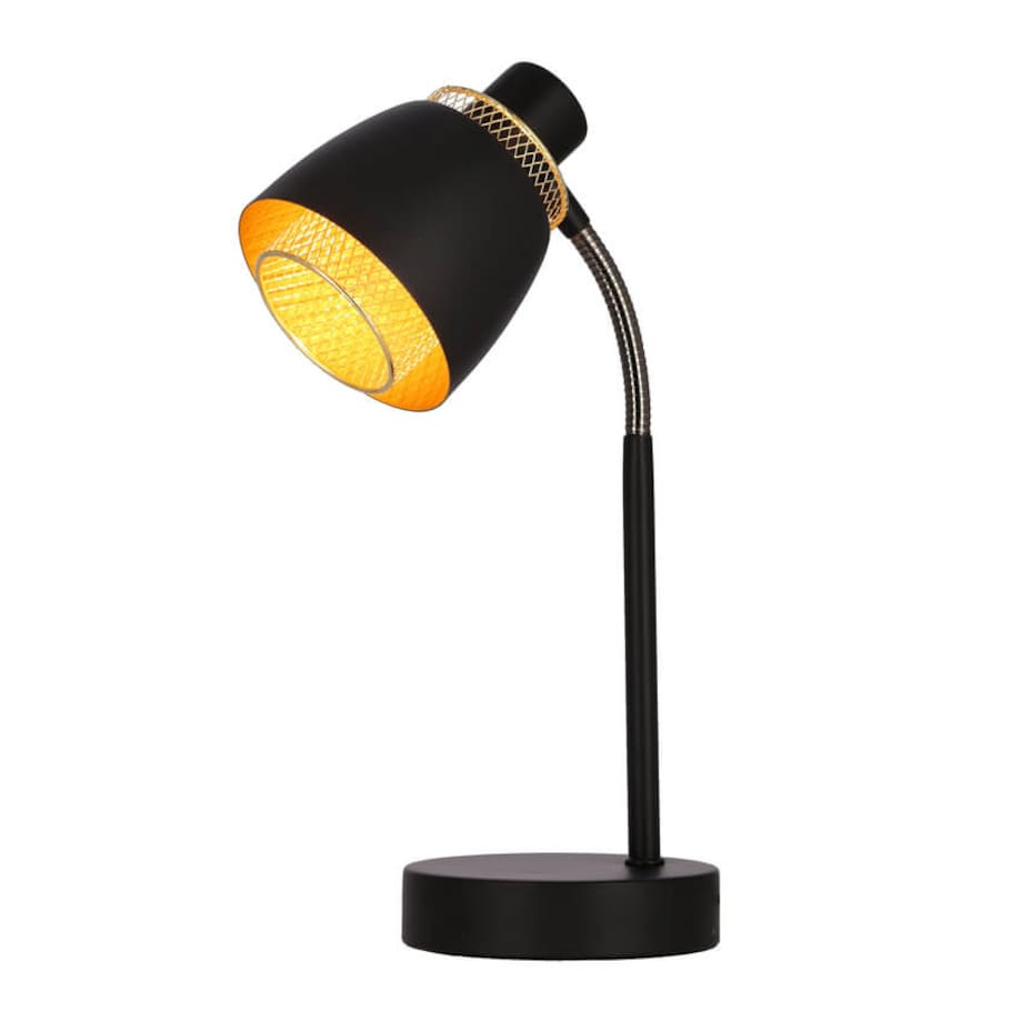 Regulowana lampka biurkowa Aleksandria 41-13774 Candellux złota czarna