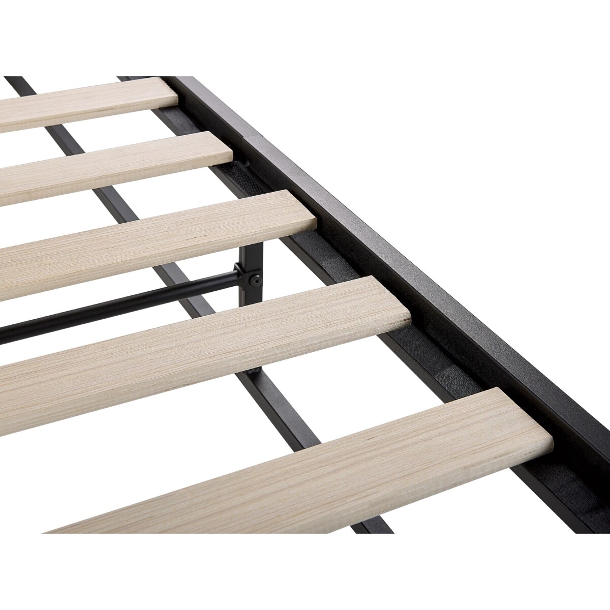 Łóżko metalowe 140 x 200 cm czarne VIRY