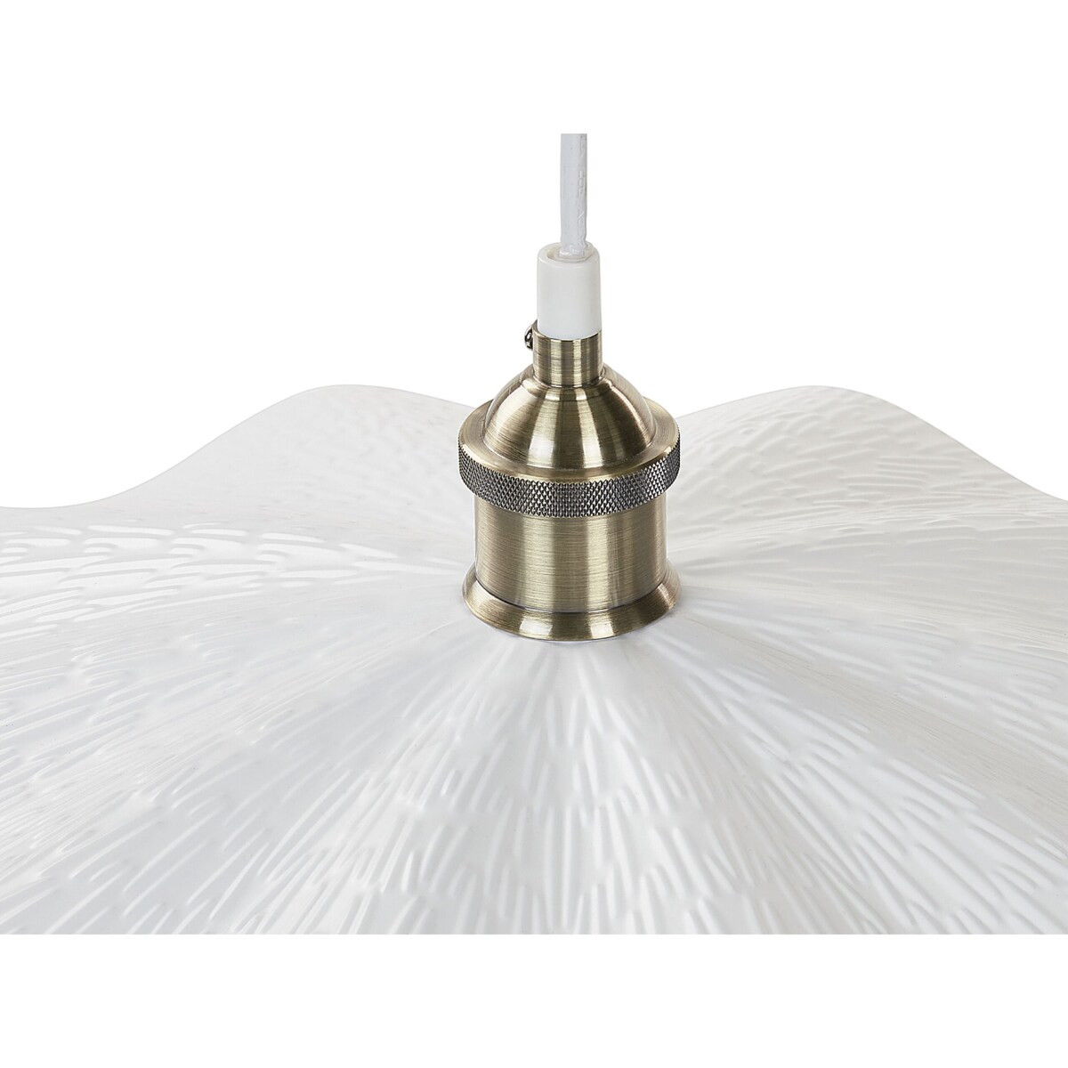 Lampa wisząca metalowa biała PHILS