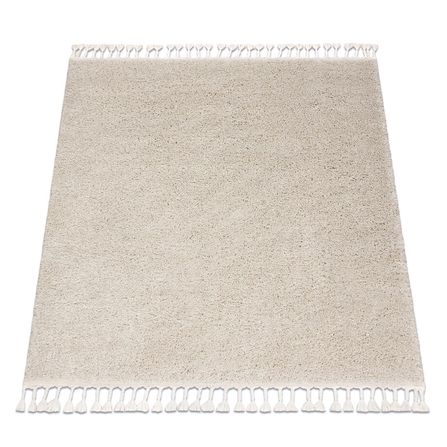 Dywan kwadratowy BERBER 9000 krem Frędzle 160x160 cm