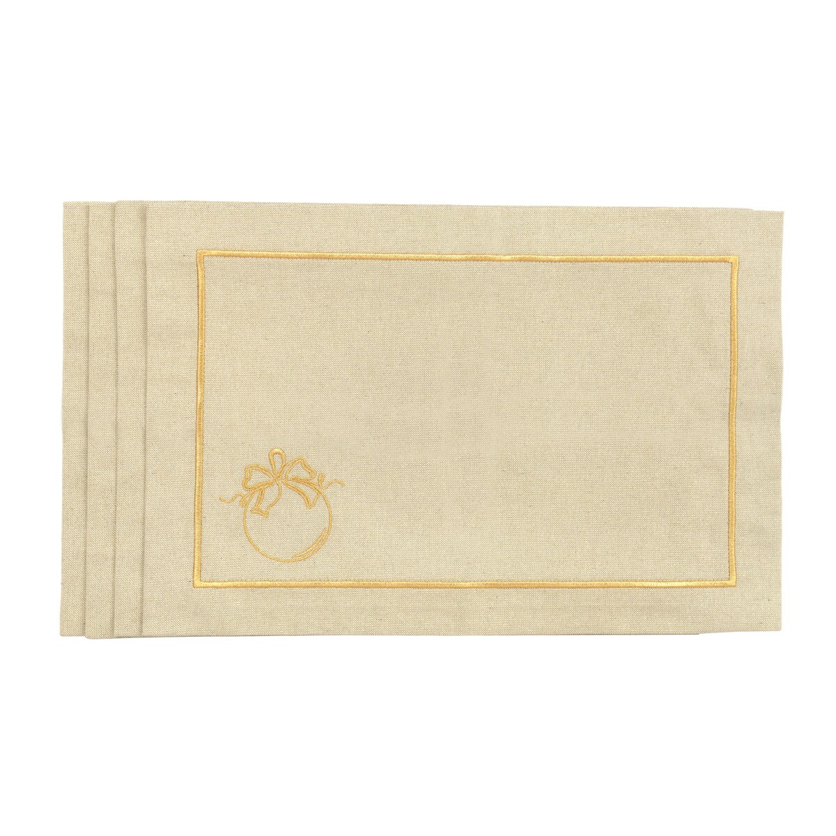 Podkładki Christmas Bauble Goldenline - 4 sztuki