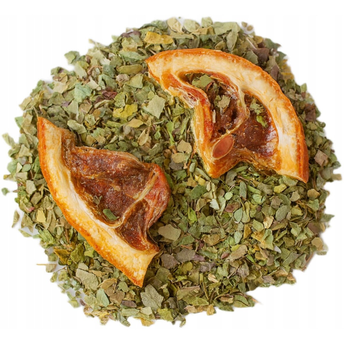 Liściasta sypana herbata YERBA MATE GREJPFRUTOWA bławatek120g premium - herbata liściasta sypana mieszanka napar susz