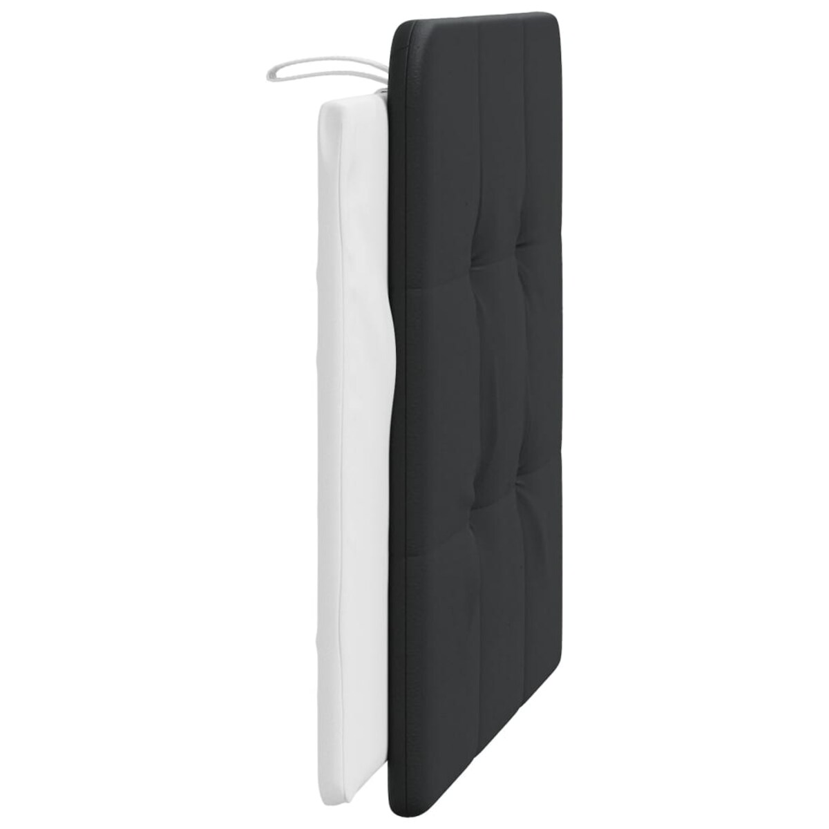 vidaXL Poduszka na wezgłowie, Zadar, czarno-biała, 100 cm, sztuczna skóra