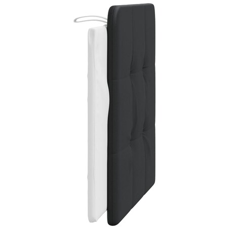 vidaXL Poduszka na wezgłowie, Zadar, czarno-biała, 100 cm, sztuczna skóra