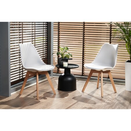 Krzesło skandynawskie OSLO białe wygodne