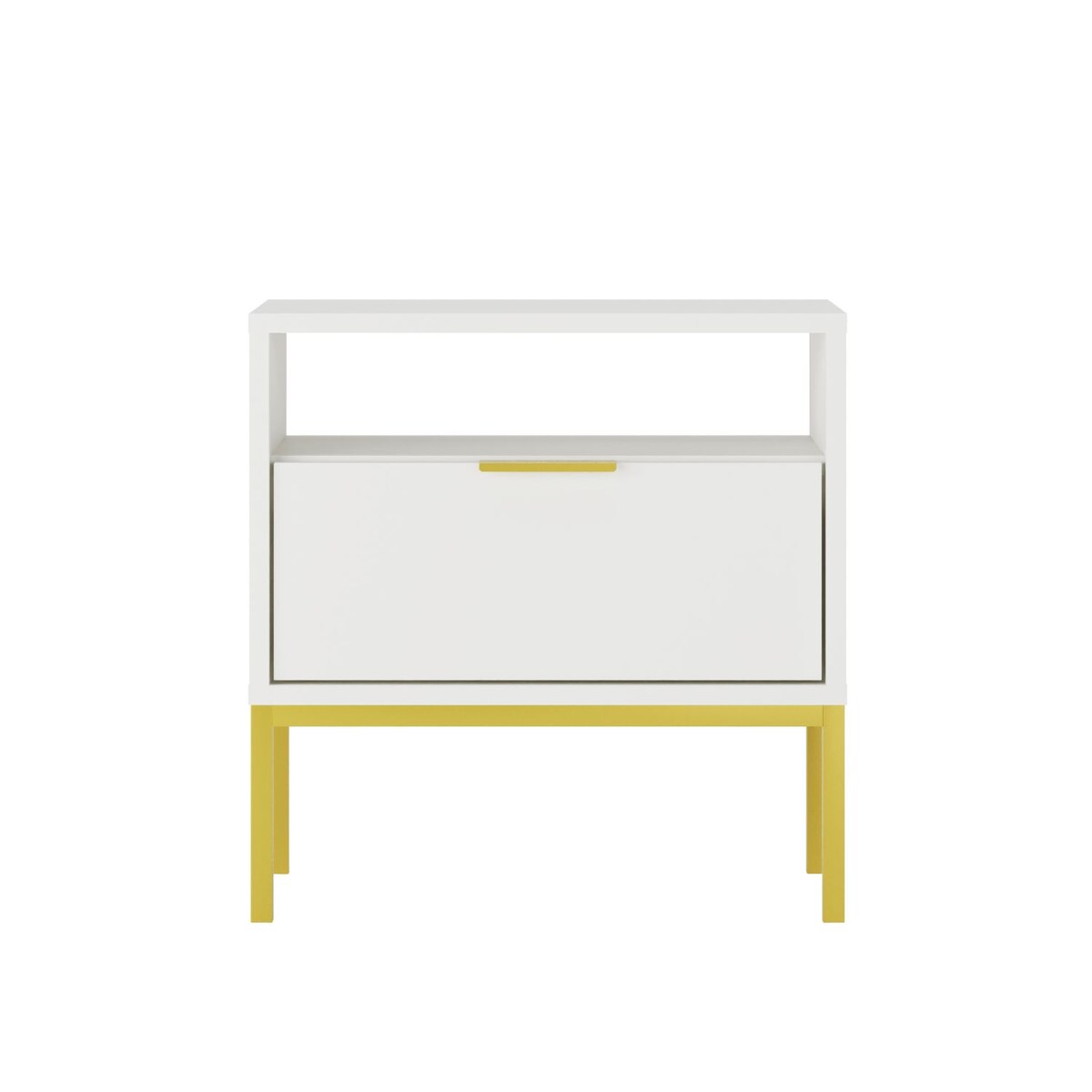 Szafka nocna Austin biała & złota