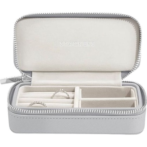 Pudełko podróżne na biżuterię Stackers Travel classic kamienna szarość