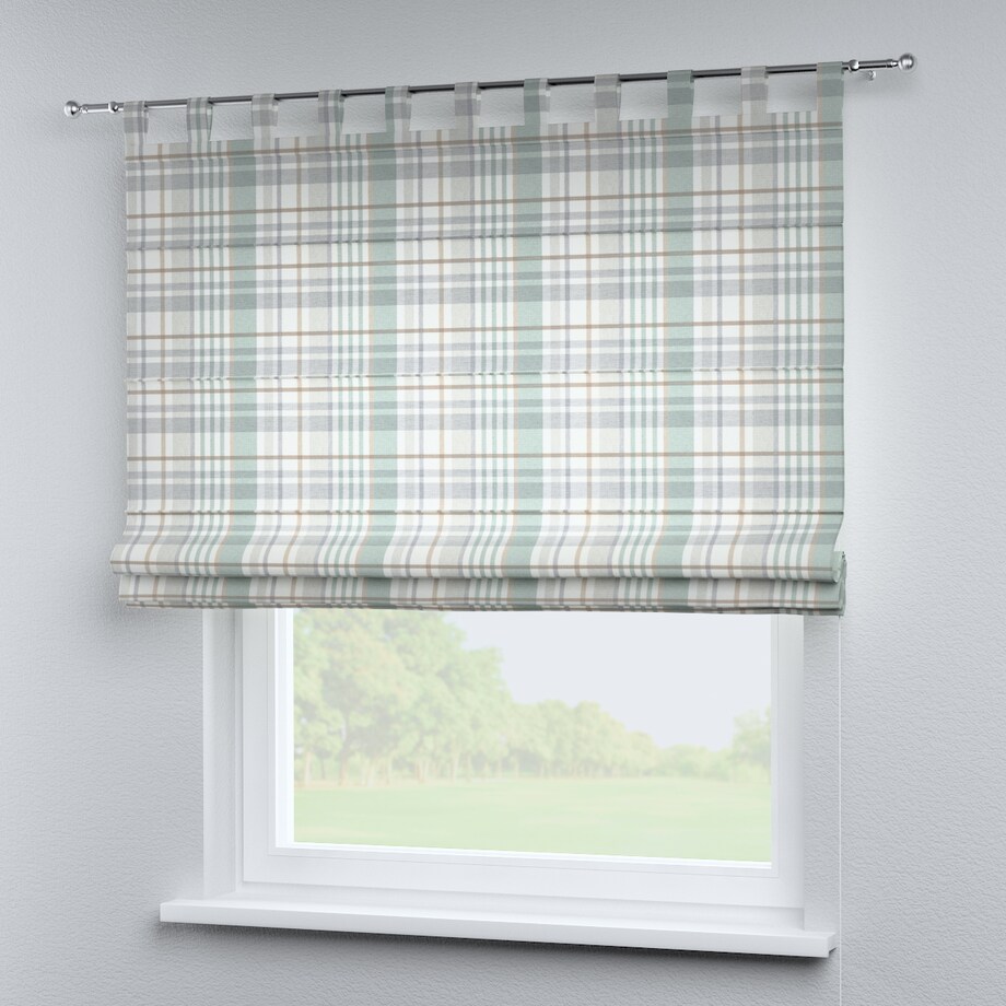 Roleta rzymska Verona 120x170 kratka zielono-szary melanż