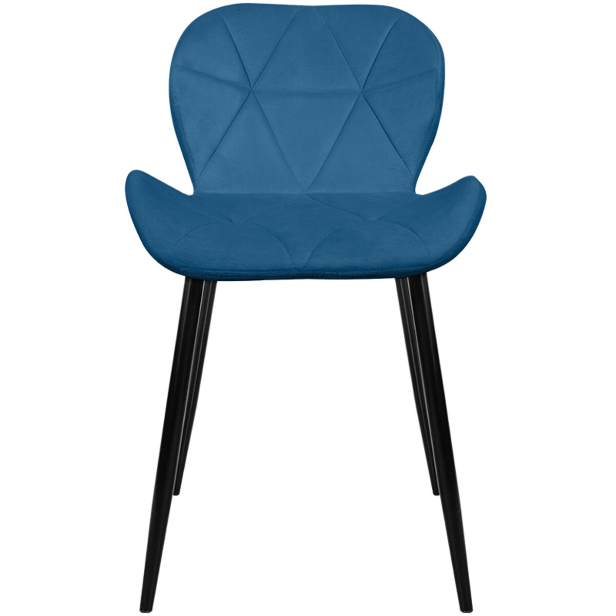 Krzesło tapicerowane skandynawskie nowoczesne welurowe pikowane