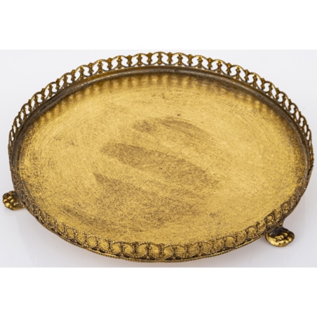 Taca patera okrągła z kloszem 17x25x25 cm OMBRA