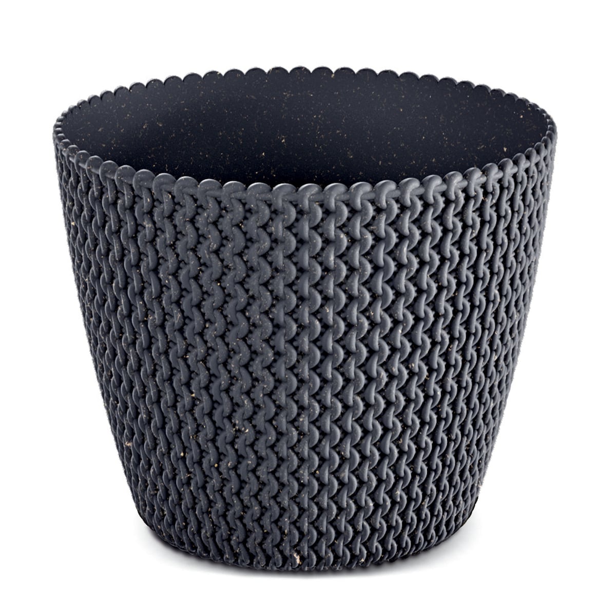 Doniczka Osłonka Domowa 25,9 Cm Na Stół Parapet Do Domu Antracytowa