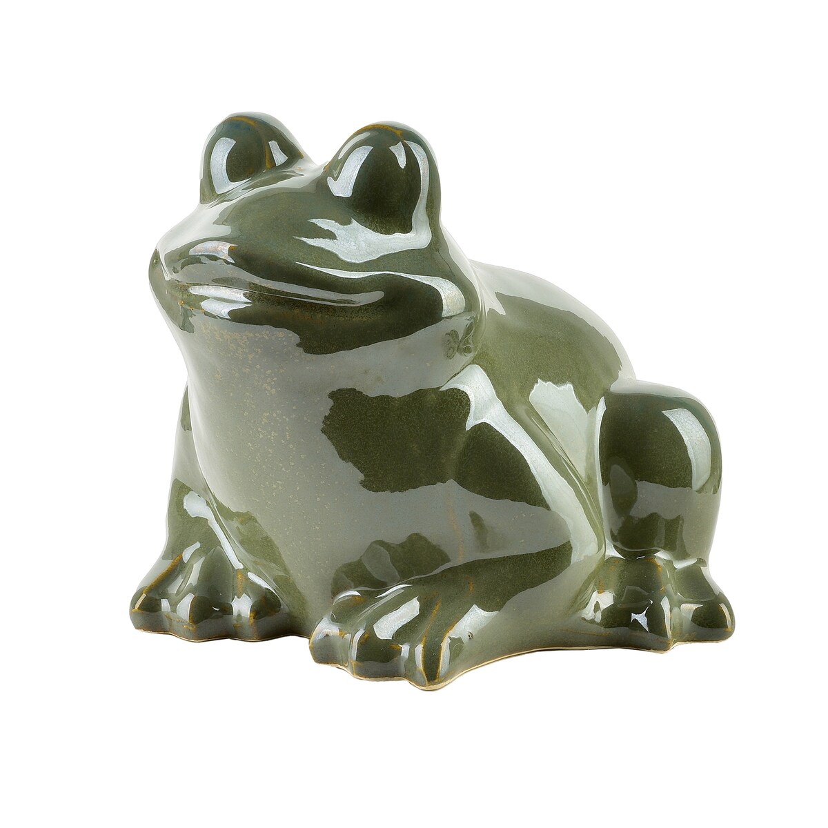 MAVE GREEN Figura żaba ceramiczna 21x22x17cm