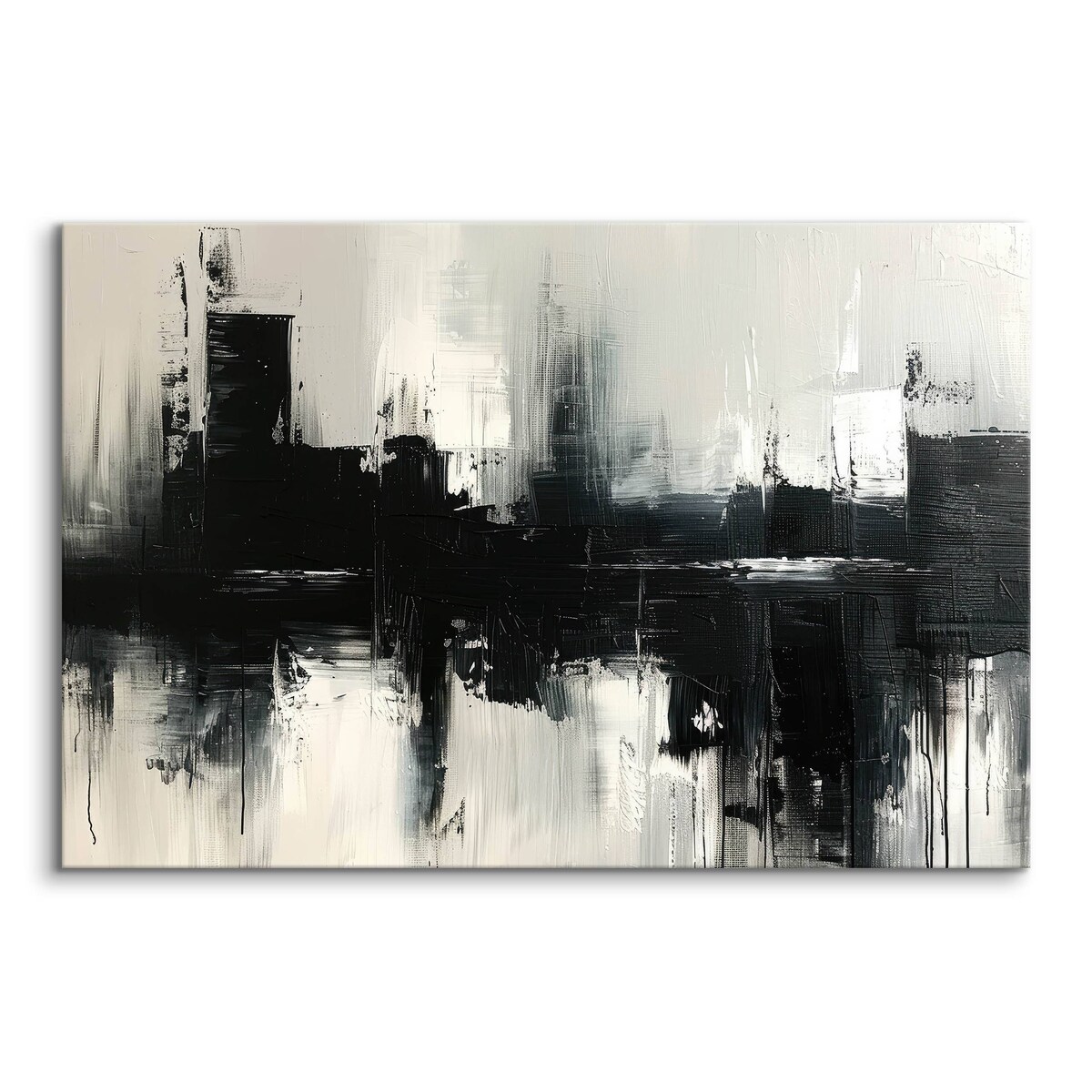 Obraz Na Płótnie Czarny Abstrakcyjny Wzór Do Salonu Sypialni 120x80cm