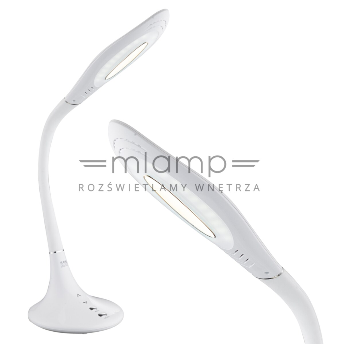 Stojąca LAMPKA biurkowa PATTAYA 58271 Globo regulowana LAMPA stołowa LED 10W biała