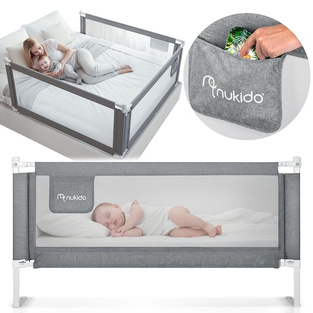 Barierka ochronna do łóżka bramka blokada Nukido 722720