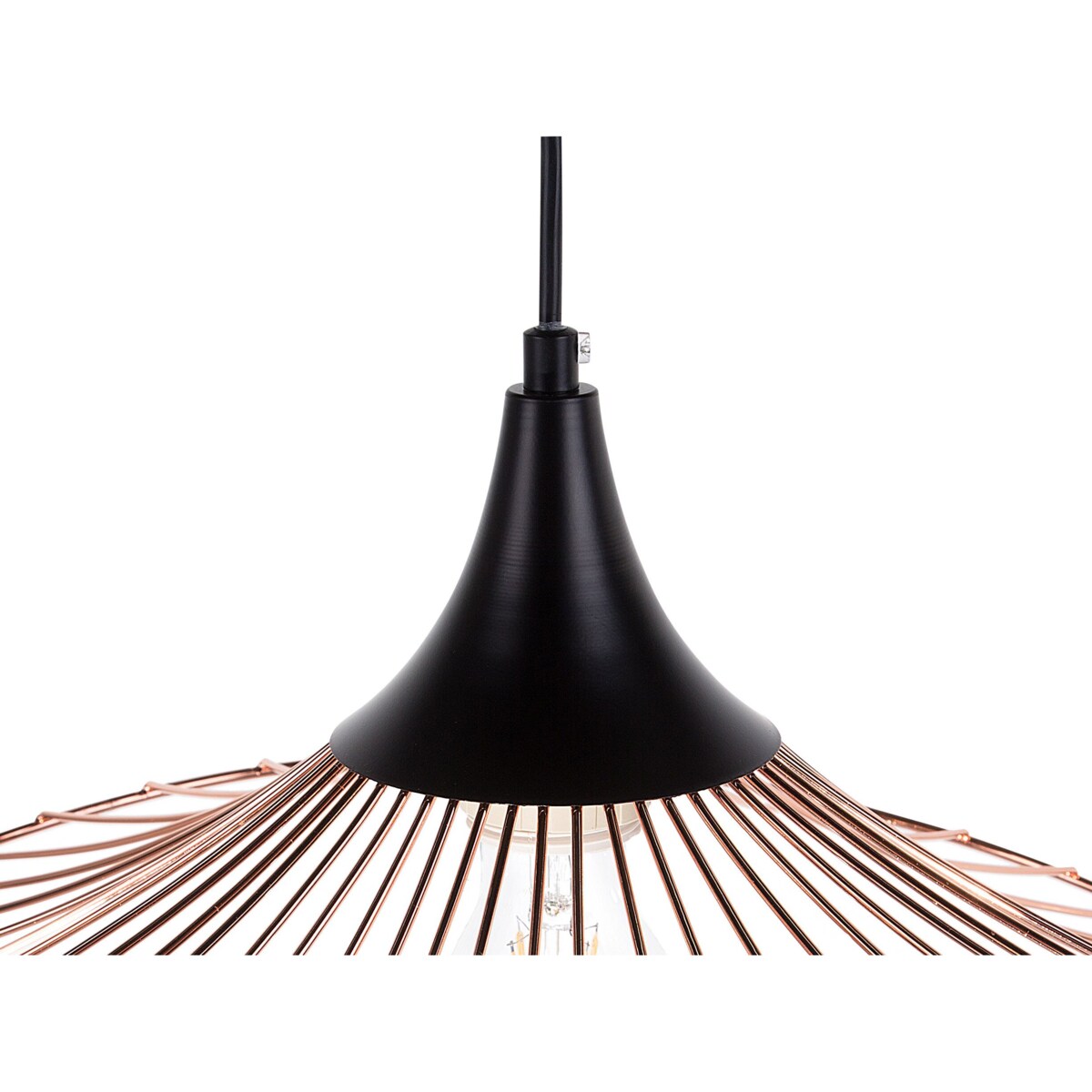 Lampa wisząca metalowa miedziana MAZARO