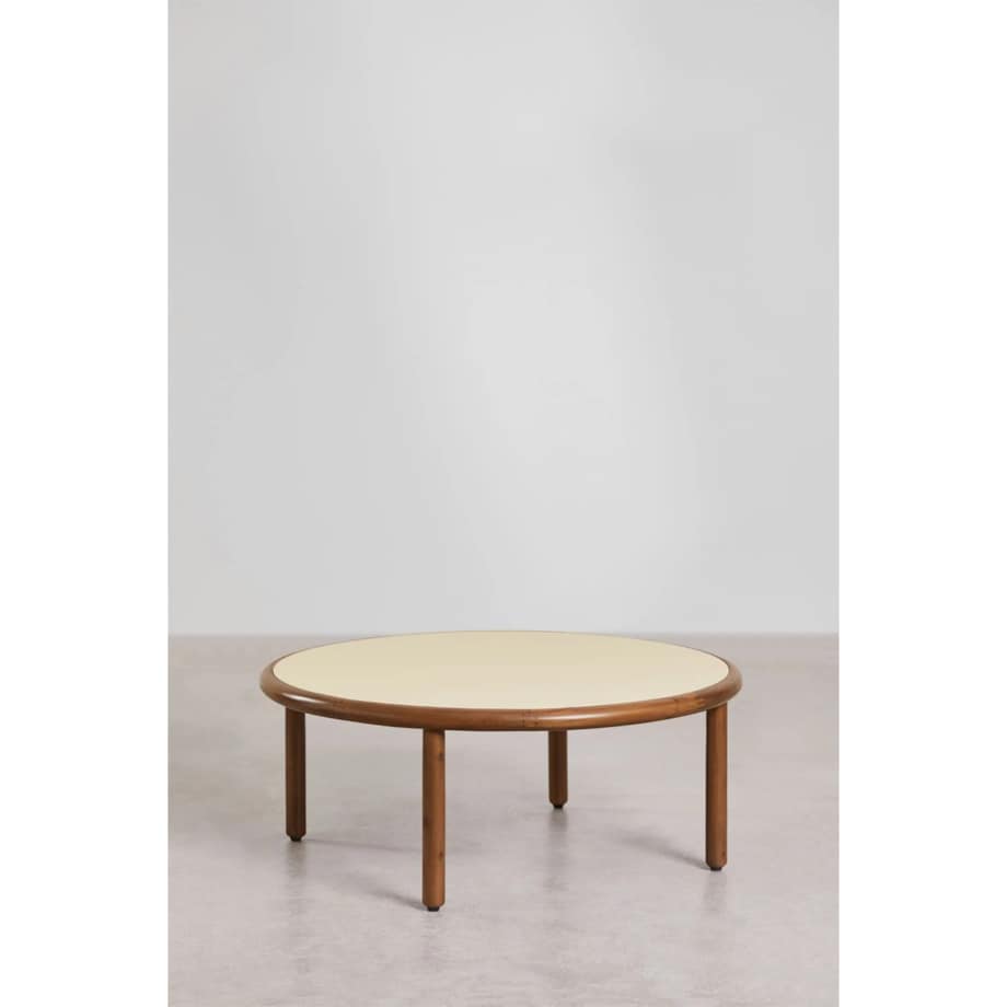 Zestaw ogrodowy: 2 fotele i 2 stoliki kawowe z drewna akacjowego Olivia